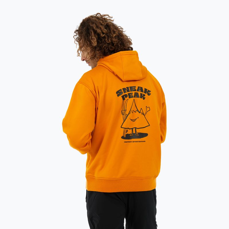 Кофта для сноуборду чоловіча Protest PRTIvo Outdoor Hoodie caramel yellow 4