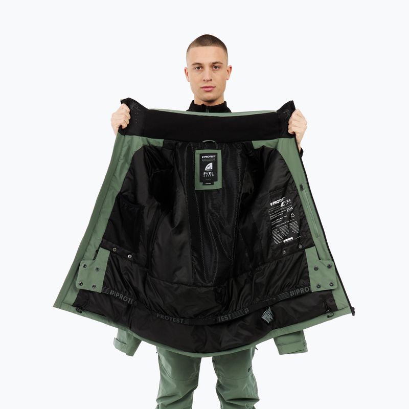 Чоловіча куртка для сноуборду Protest PRTTimothy aspen green 8