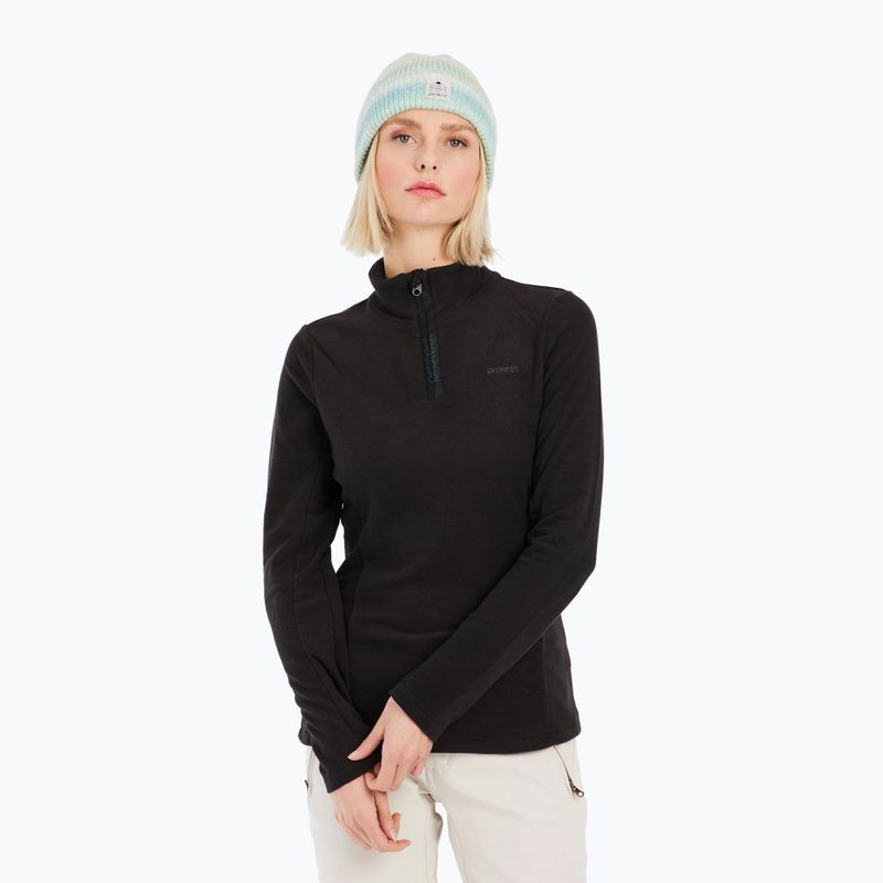 Кофта жіноча Protest PRTRemutez 1/4 Zip Active true black 5
