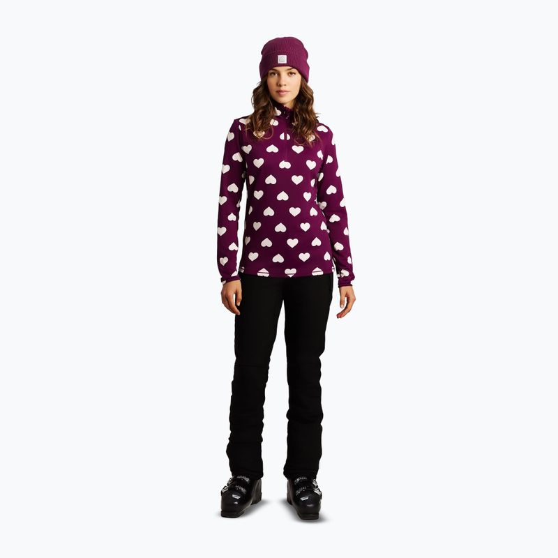 Кофта флісова жіноча Protest PRTSwana 1/4 Zip Active current purple 2