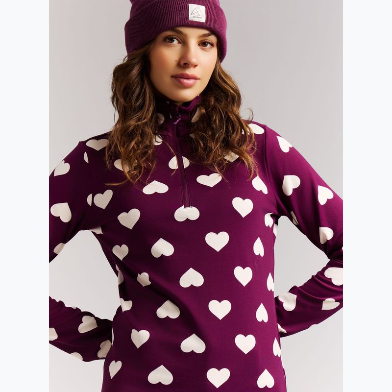 Кофта флісова жіноча Protest PRTSwana 1/4 Zip Active current purple 5