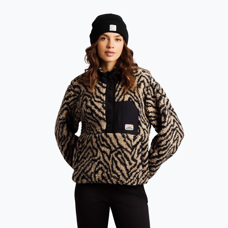 Кофта флісова жіноча Protest PRTJosey 1/4 Button bamboobeige