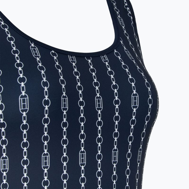 Купальник суцільний жіночий Tommy Hilfiger One Piece Print (Ext) flag chain dark night navy 3