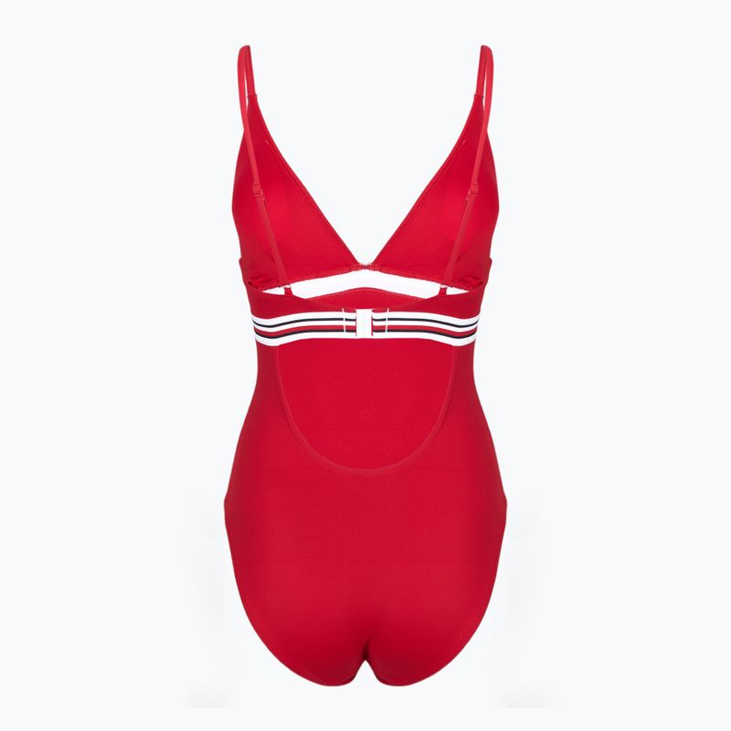 Купальник суцільний жіночий Tommy Hilfiger Triangle One Piece Rp Ext primary red 2
