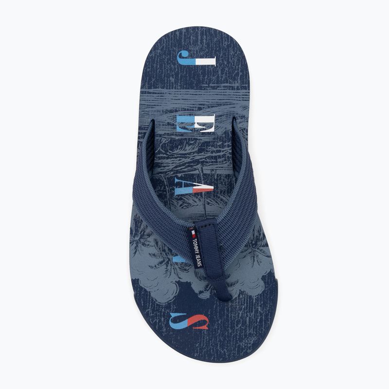 В'єтнамки чоловічі Tommy Jeans Elevated Beach Sandal velvet blue 5