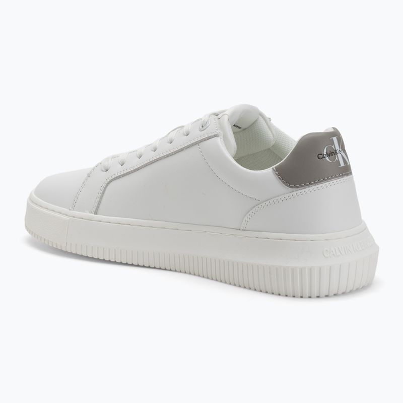Кросівки чоловічі Calvin Klein YM0YM00681 Chunky Cupsole Monologo Lth triple bright white/rock ridge 3
