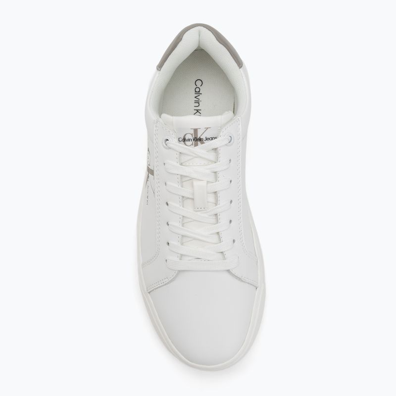 Кросівки чоловічі Calvin Klein YM0YM00681 Chunky Cupsole Monologo Lth triple bright white/rock ridge 5