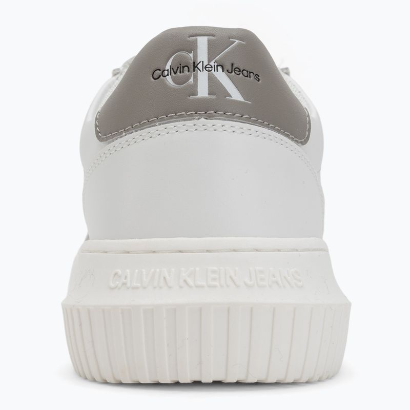 Кросівки чоловічі Calvin Klein YM0YM00681 Chunky Cupsole Monologo Lth triple bright white/rock ridge 6