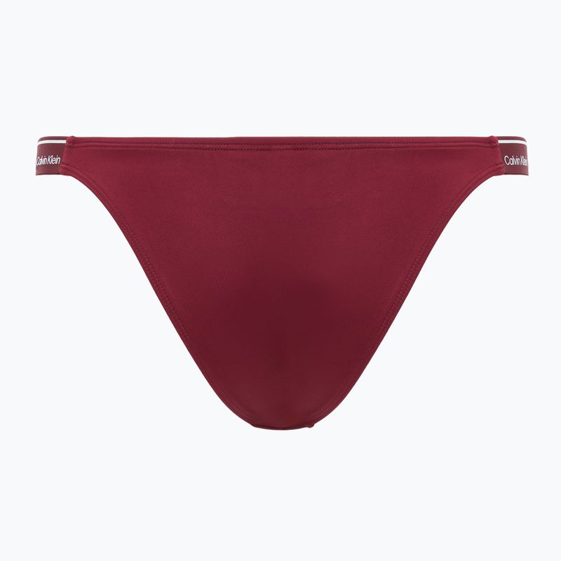 Нижня частина купальника Calvin Klein KW0KW02732 Curved Delta Bikini plum glaze 2