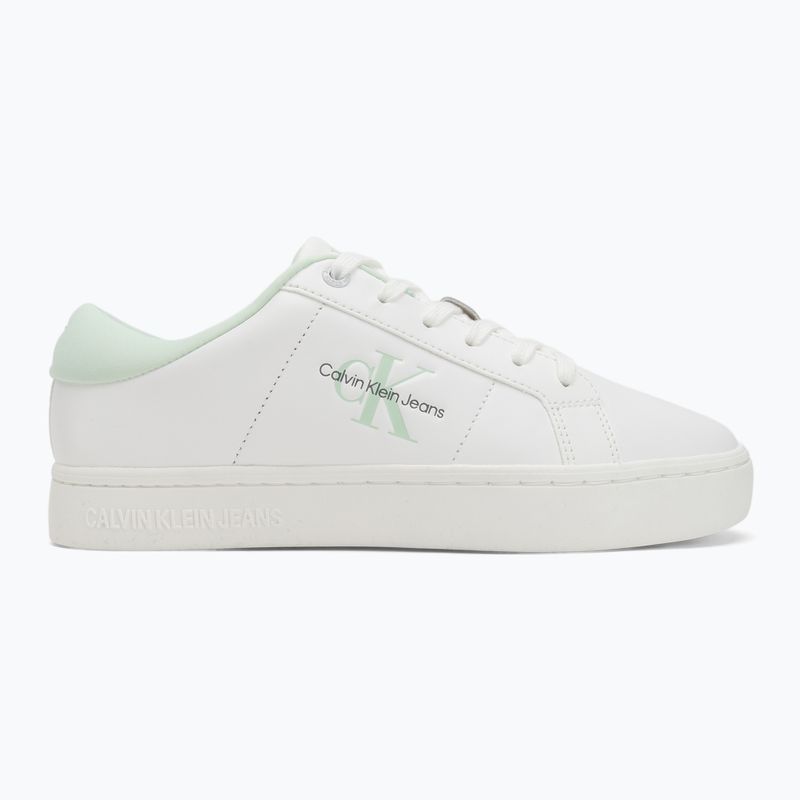 Кросівки жіночі Calvin Klein YW0YW01444 Classic Cupsole Lowlaceup Lth Wn bright white/moonlight jade 2