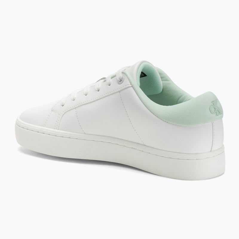 Кросівки жіночі Calvin Klein YW0YW01444 Classic Cupsole Lowlaceup Lth Wn bright white/moonlight jade 3