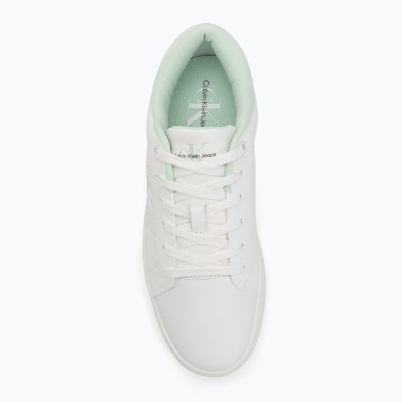Кросівки жіночі Calvin Klein YW0YW01444 Classic Cupsole Lowlaceup Lth Wn bright white/moonlight jade 5