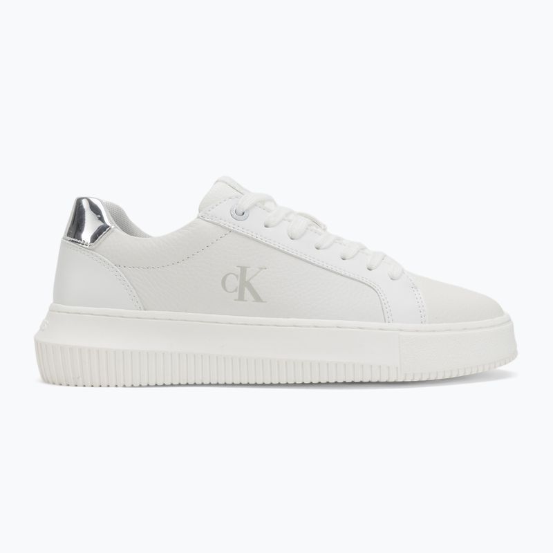Кросівки жіночі Calvin Klein YW0YW01769 Chunky Cupsole Low Mg bright white/silver 2