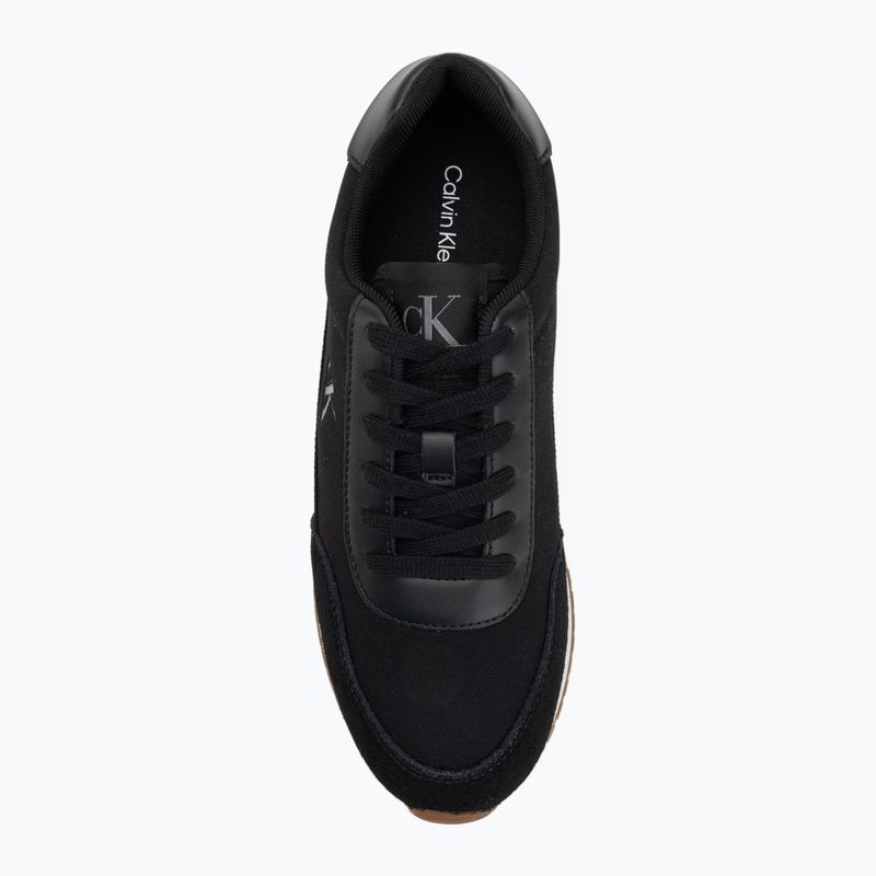 Кросівки жіночі Calvin Klein YW0YW01888 Retro Runner Low Laceup Canvas black/bright white 5