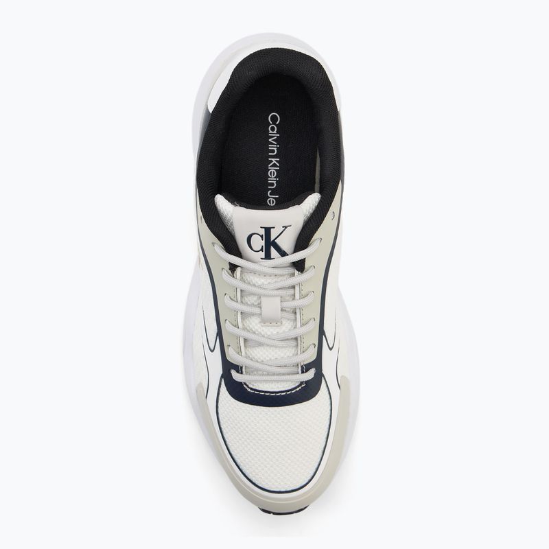 Кросівки жіночі Calvin Klein YW0YW01887 Retro Tennis Knit Mg bright white/silver bich/navy 5