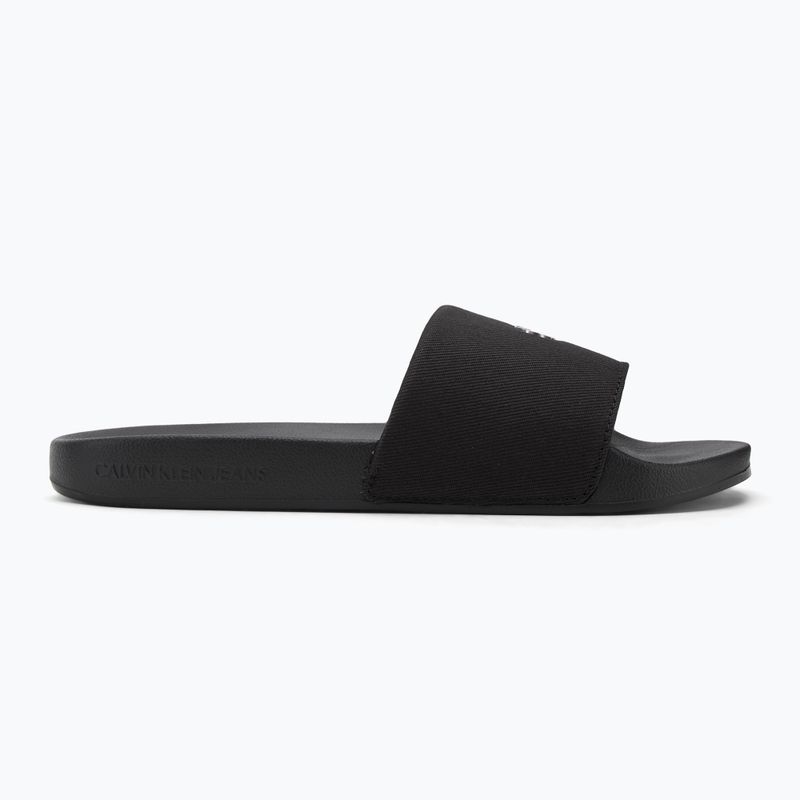 Шльопанці жіночі Calvin Klein YW0YW01713 Slide Monogram Hardware triple black 2