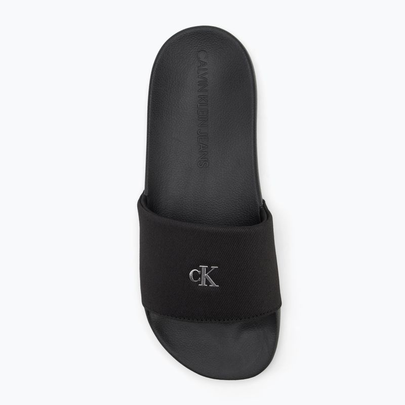 Шльопанці жіночі Calvin Klein YW0YW01713 Slide Monogram Hardware triple black 5