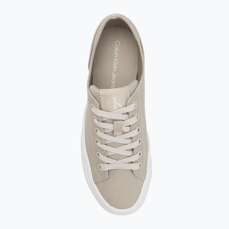 Кеди жіночі Calvin Klein YW0YW01763 Vulc Flatform Low Cv MG eggshell/creamy white 5