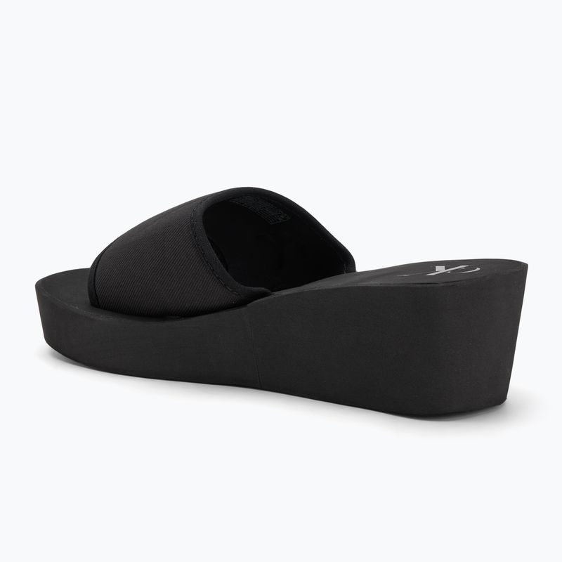 Шльопанці жіночі Calvin Klein YW0YW01725 Beach Wedge Slide Canvas triple black 3