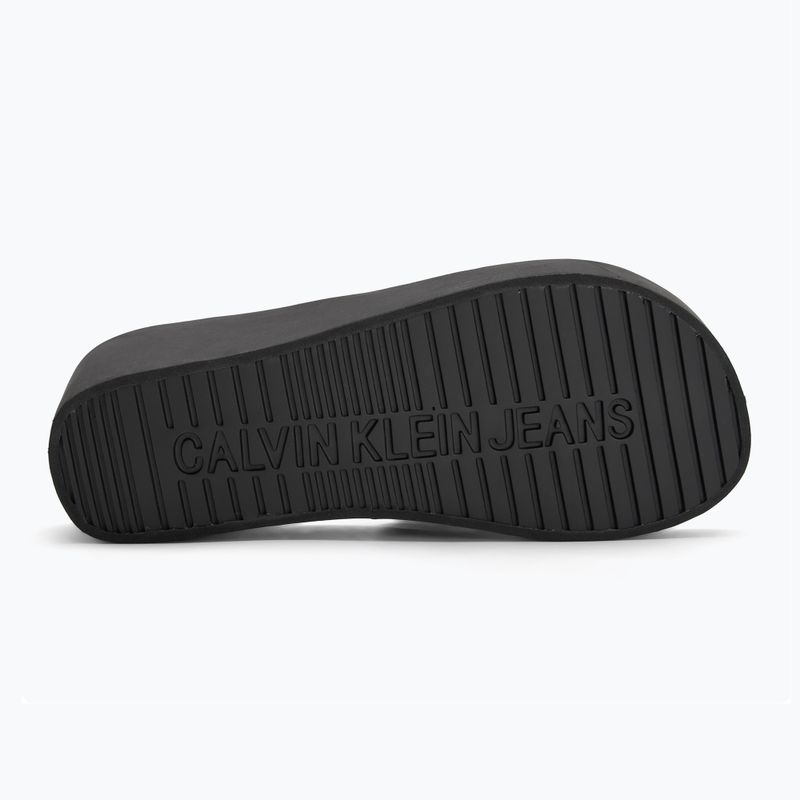 Шльопанці жіночі Calvin Klein YW0YW01725 Beach Wedge Slide Canvas triple black 4
