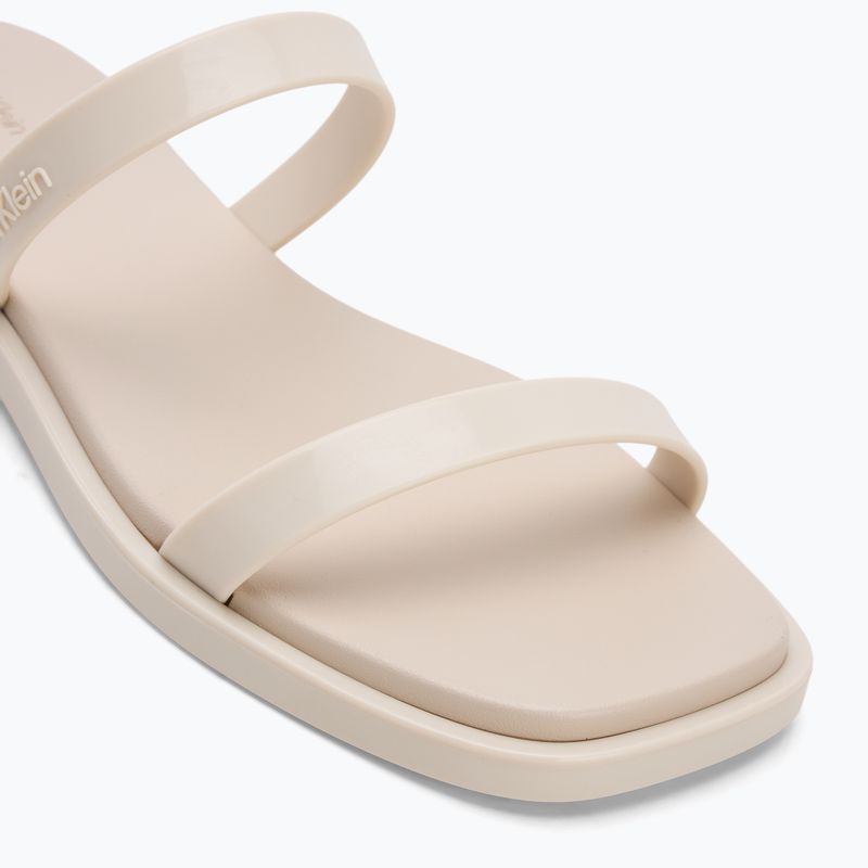 Шльопанці жіночі Calvin Klein HW0HW02417 Double Bar Slide - Jelly turtle dove 7