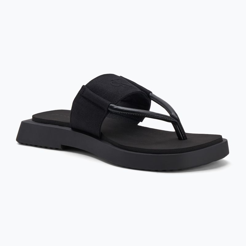 Жіночі шльопанці Calvin Klein YW0YW01717 Square Low Wedge Sandal Rope потрійний чорний