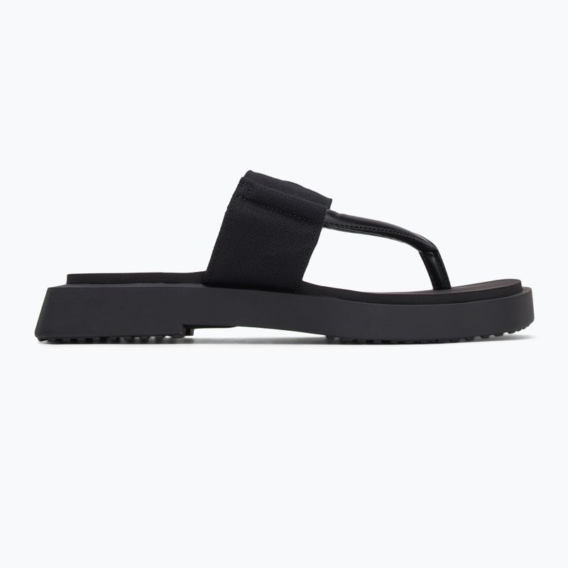 Жіночі шльопанці Calvin Klein YW0YW01717 Square Low Wedge Sandal Rope потрійний чорний 2
