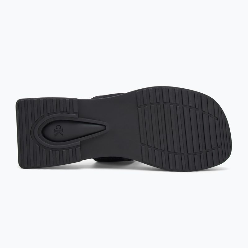 Жіночі шльопанці Calvin Klein YW0YW01717 Square Low Wedge Sandal Rope потрійний чорний 4
