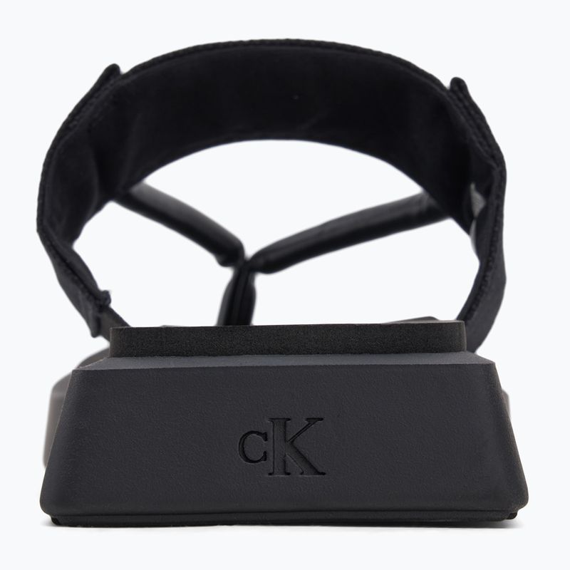 Жіночі шльопанці Calvin Klein YW0YW01717 Square Low Wedge Sandal Rope потрійний чорний 6
