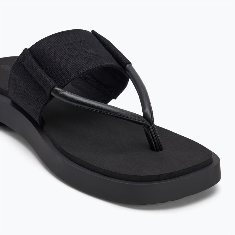 Жіночі шльопанці Calvin Klein YW0YW01717 Square Low Wedge Sandal Rope потрійний чорний 7