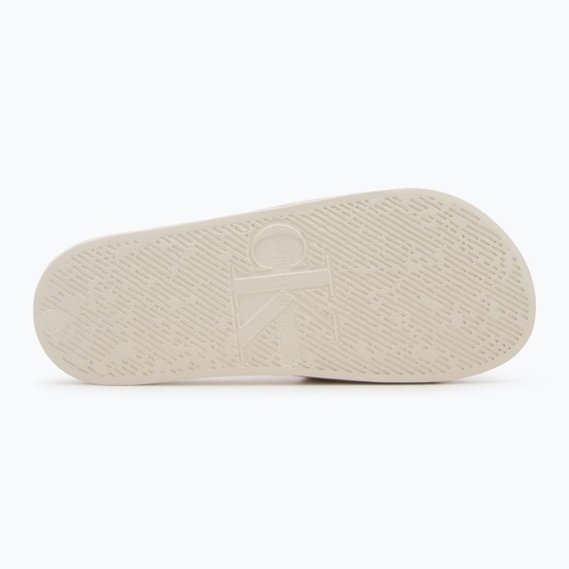 Шльопанці жіночі Calvin Klein YW0YW01713 Slide Monogram Hardware turtle dove 4