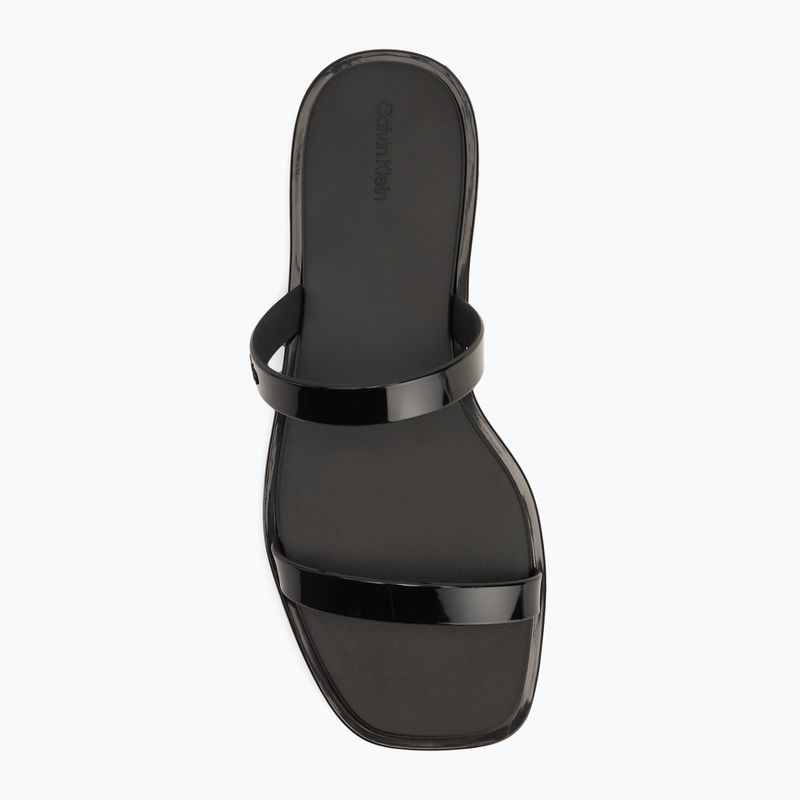 Шльопанці жіночі Calvin Klein HW0HW02417 Double Bar Slide - Jelly black 5