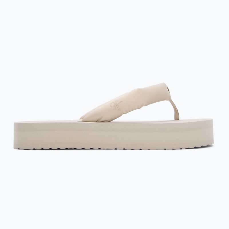 В'єтнамки жіночі Calvin Klein YW0YW01723 Beach Sandal Flatform Ttxr Satin triple eggshell 2