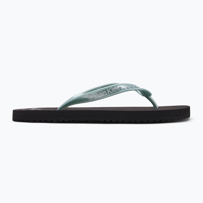 В'єтнамки жіночі Calvin Klein YW0YW01719 Beach Sandal Monologo Tpu black/cloud blue 2