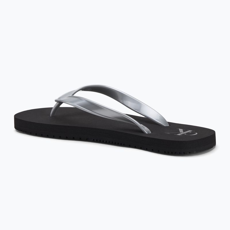 В'єтнамки жіночі Calvin Klein YW0YW01719 Beach Sandal Monologo Tpu black/silver 2