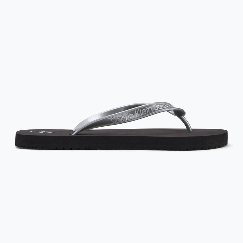 В'єтнамки жіночі Calvin Klein YW0YW01719 Beach Sandal Monologo Tpu black/silver 3