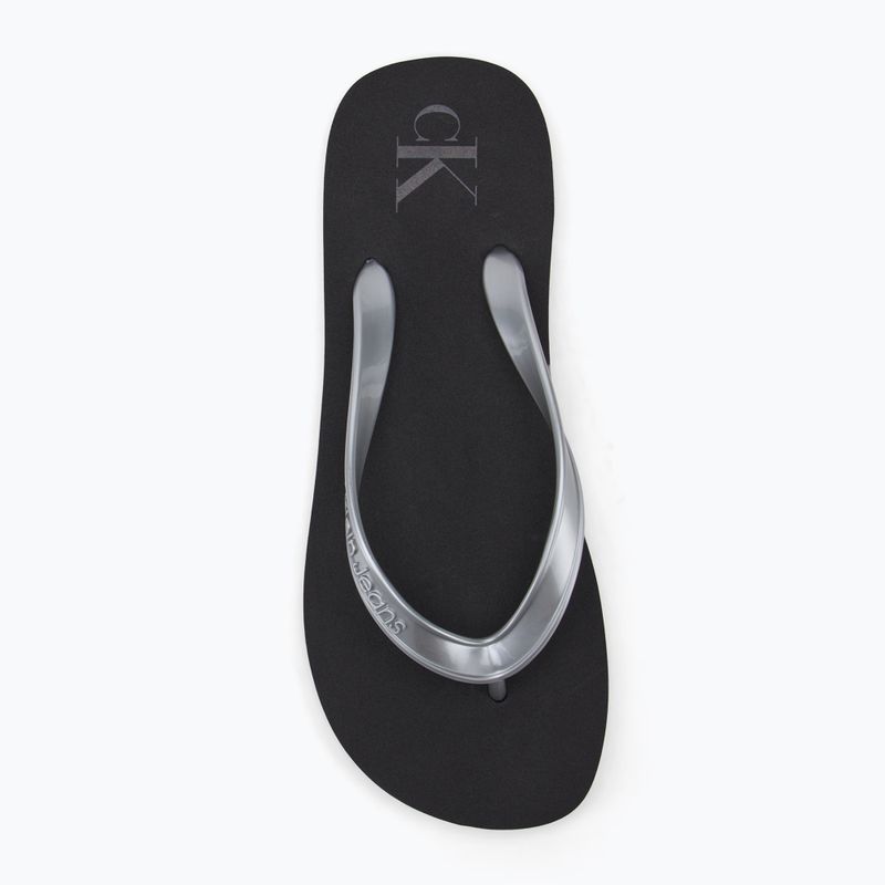 В'єтнамки жіночі Calvin Klein YW0YW01719 Beach Sandal Monologo Tpu black/silver 5