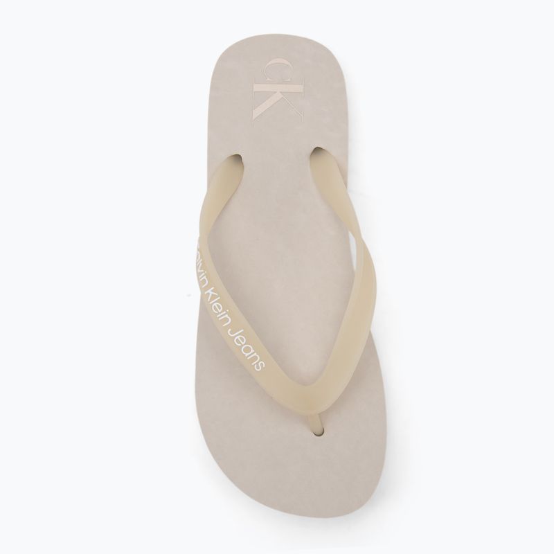 В'єтнамки жіночі Calvin Klein YW0YW01830 Beach Sandal Flatform Tpu eggshell/bright white 5