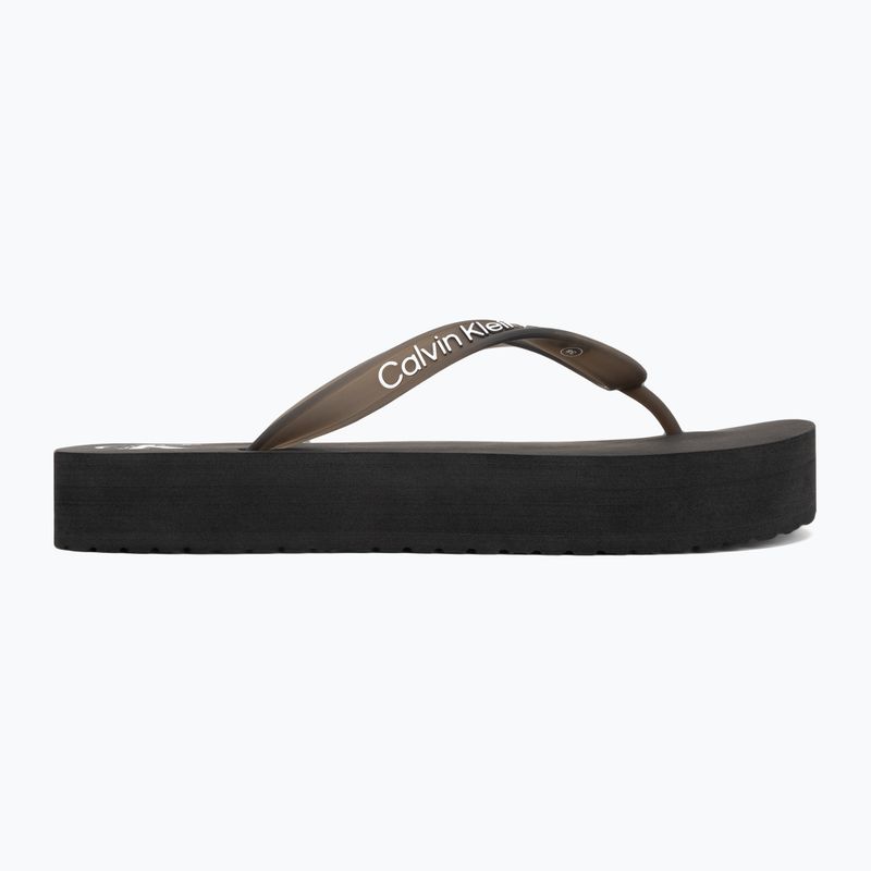 В'єтнамки жіночі Calvin Klein YW0YW01830 Beach Sandal Flatform Tpu black/bright white 2