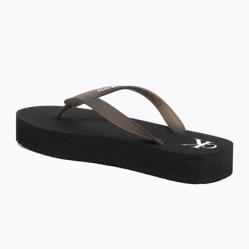 В'єтнамки жіночі Calvin Klein YW0YW01830 Beach Sandal Flatform Tpu black/bright white 3