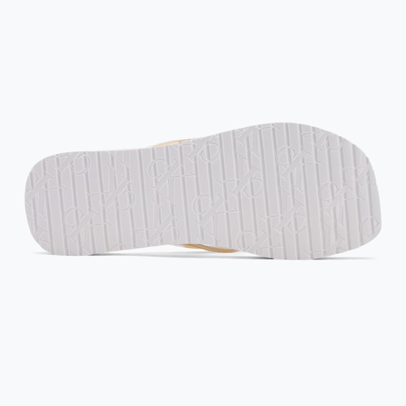 В'єтнамки жіночі Calvin Klein YW0YW01720 Thong+ Tpu Metallic eggshell/bright white 4
