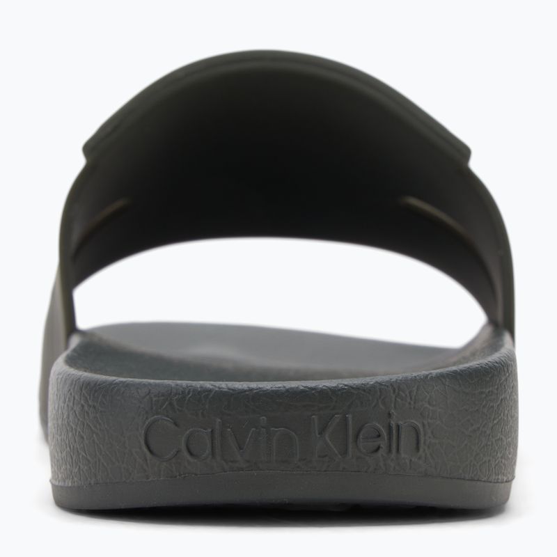 Шльопанці чоловічі Calvin Klein HM0HM01752 Pool Slide Double T dark olive 6