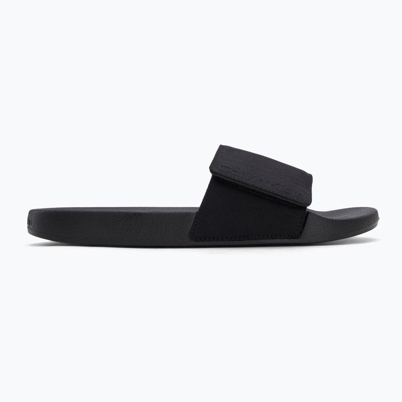 Шльопанці чоловічі Calvin Klein HM0HM01749 Adj Pool Slide Canvas Logo black 2