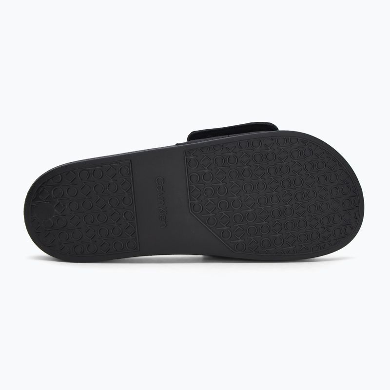 Шльопанці чоловічі Calvin Klein HM0HM01749 Adj Pool Slide Canvas Logo black 4