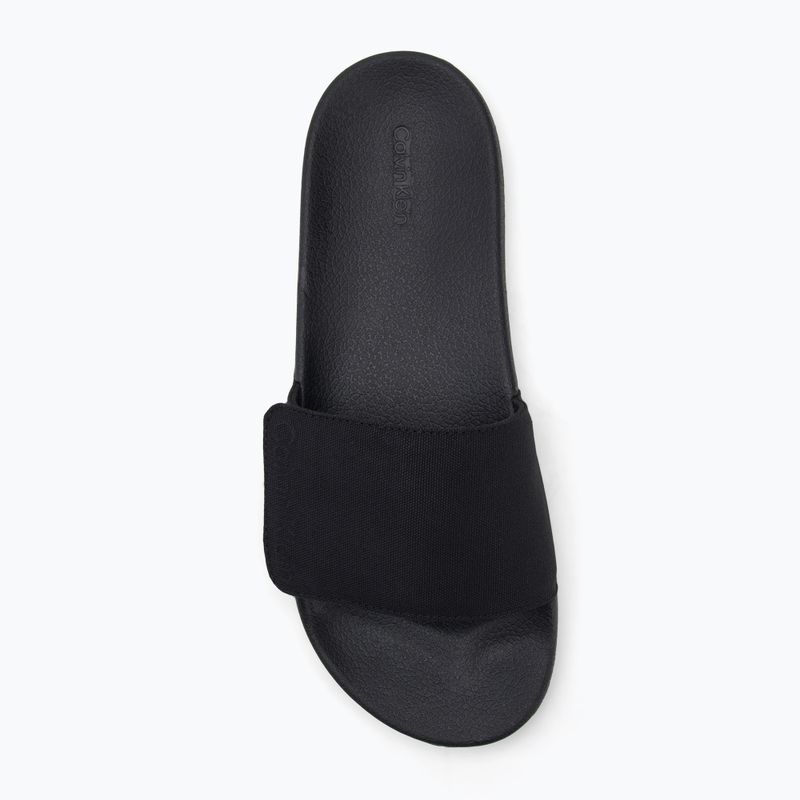 Шльопанці чоловічі Calvin Klein HM0HM01749 Adj Pool Slide Canvas Logo black 5