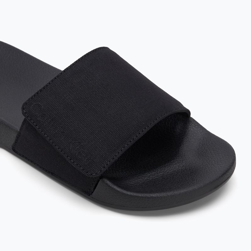 Шльопанці чоловічі Calvin Klein HM0HM01749 Adj Pool Slide Canvas Logo black 7