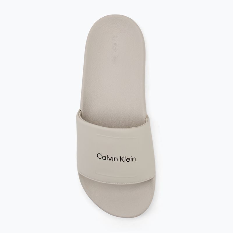 Шльопанці чоловічі Calvin Klein HM0HM01754 Pool Slide Ck Square feather grey 5