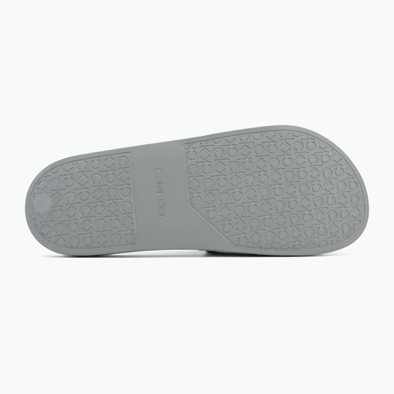 Шльопанці чоловічі Calvin Klein HM0HM01752 Pool Slide Double T granite road 4