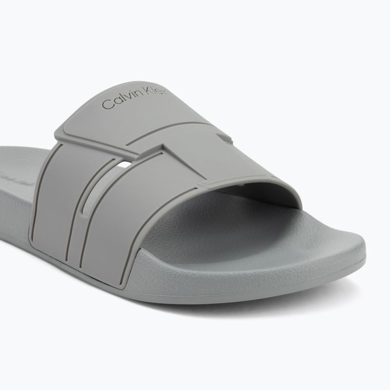 Шльопанці чоловічі Calvin Klein HM0HM01752 Pool Slide Double T granite road 7