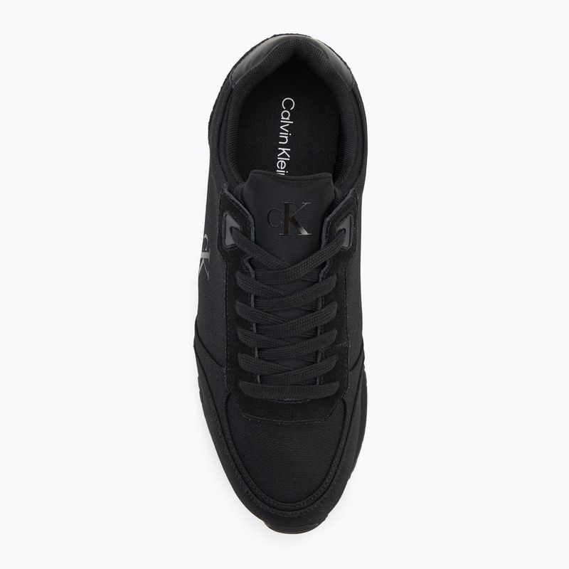 Кросівки чоловічі Calvin Klein YM0YM01217 Runner Sock Laceup Mg Canvas triple black 5